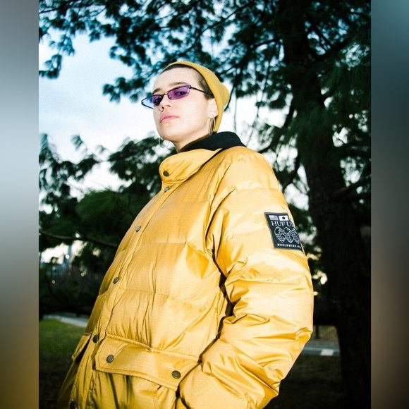 HUF for heavy weather The Tundra jacket in honey mustard Men’s Medium - Picture 1 of 10